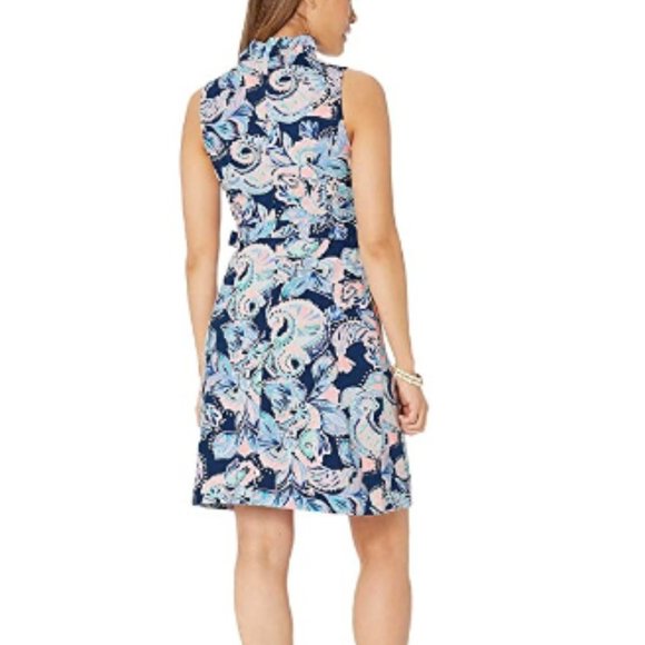 LILLY PULIZTER Romee Wrap Dress Holy Flockamolie Small - Picture 15 of 16